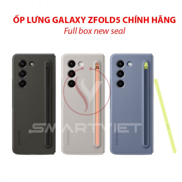 Ốp lưng kèm S Pen Galaxy Z Fold5 - Xám Bạc
